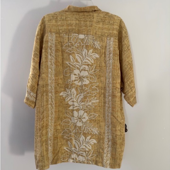 Tommy Bahama Relax Men's XLarge Silk Floral Short Sleeve Camp Shirt - Picture 2 of 5